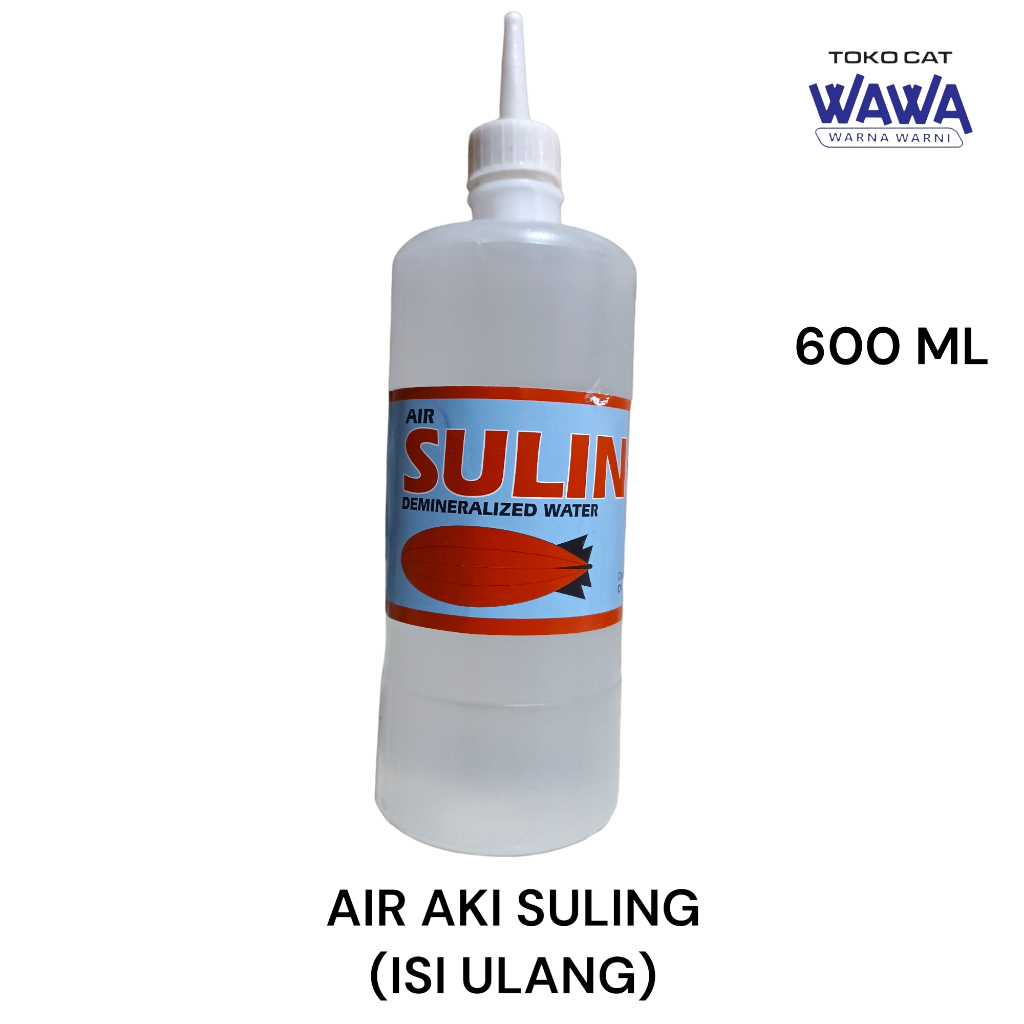 air aki suling zeppelin 600ml untuk aki lama/isi ulang