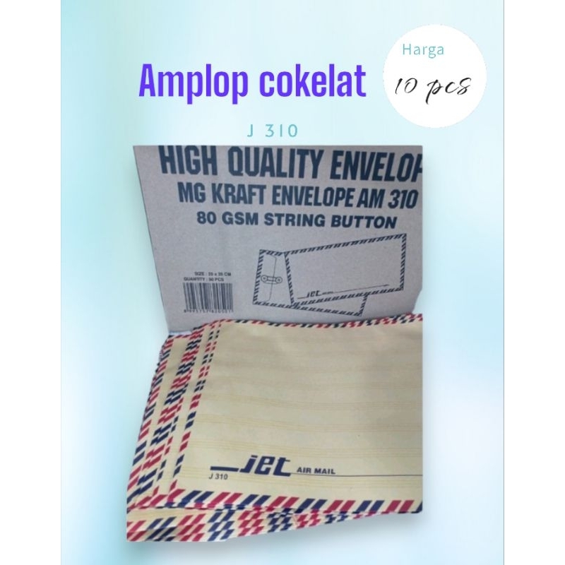 

Amplop cokelat Tali 310 (10pcs)