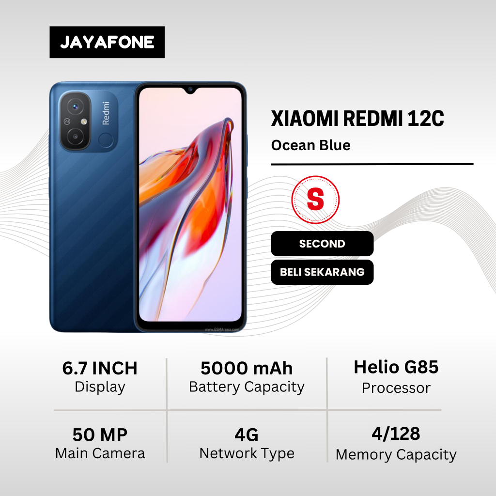 Xiaomi Redmi 12C 4/128 Second Full Set