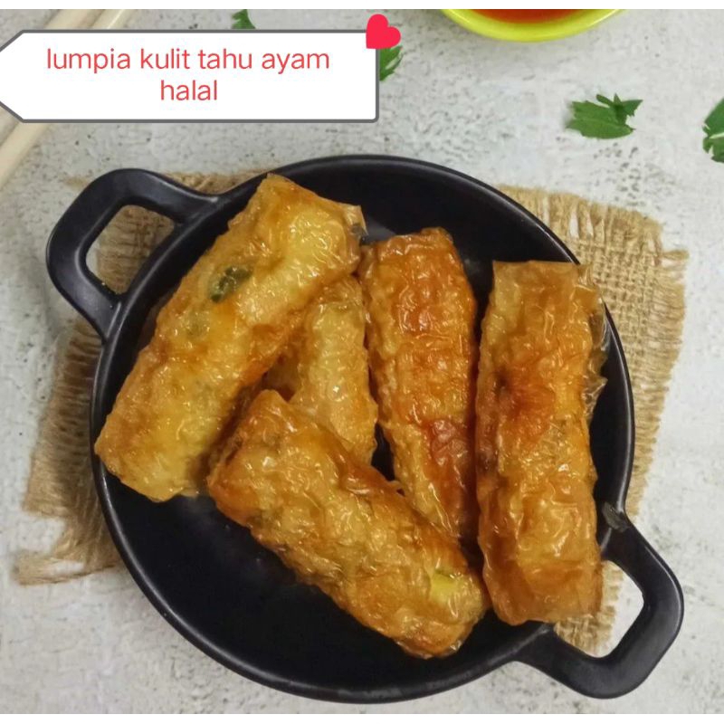 

lumpia kulit tahu ayam tahu frozen food halal homemade siap masak cemilan dimsum halal catering