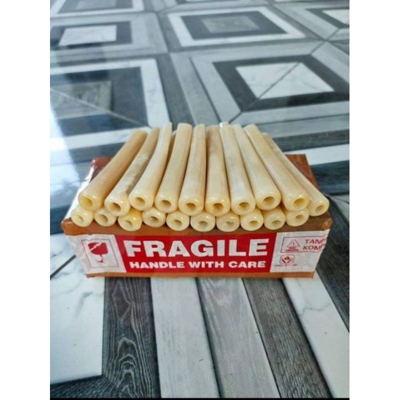 Once pipa tulang sapi super tebal gurih panjang 12 cm