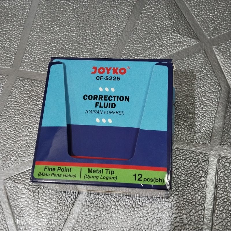 

SELUSIN (12 PCS) Stipo/Tipe-X Cair JOYKO CF-S225 CORRECTION FLUID