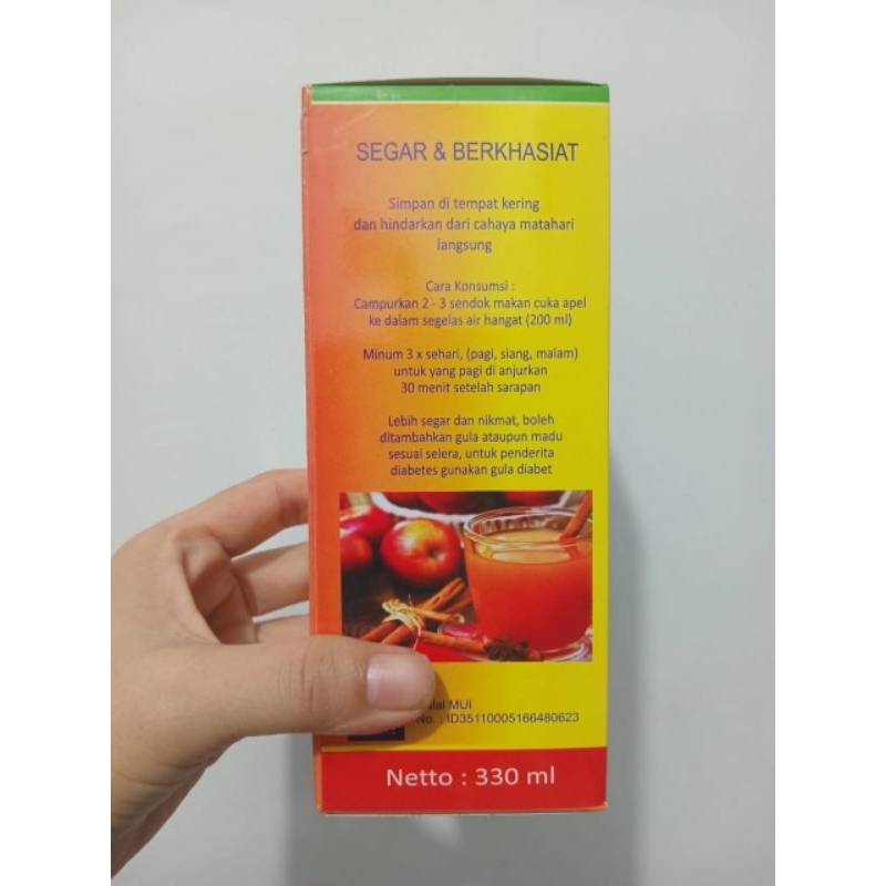

CUKA APEL ORIGINAL ORGANIK 330ML/APPLE CIDER VINEGAR ORGANIC/CUKA SARI