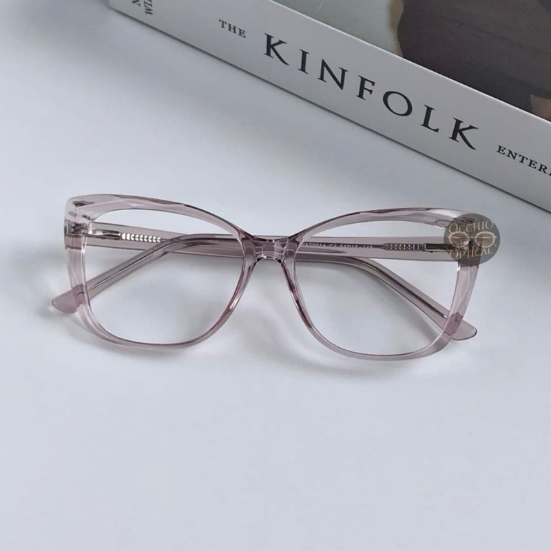 Kacamata Photochromic Minus Cat Eye Wanita 2001 | Frame Minus Antiradiasi | Kacamata Cat Eye Minus