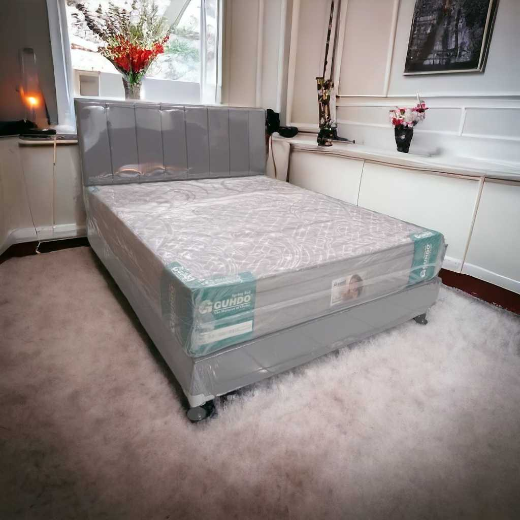 Springbed Guhdo New Prima dan Sandaran Salur Fullset Bonus 2 Bantal