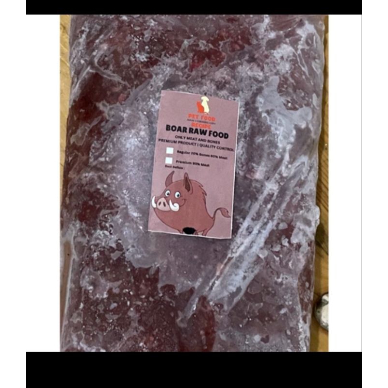 

Daging babi hutan giling(tidak campur tulang) murni