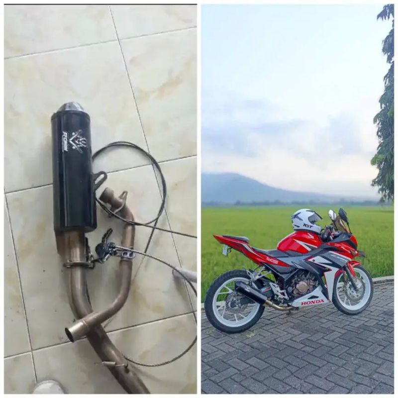 KNALPOT 3 TECH RONIN HANZO 3 SUARA (SECOND)