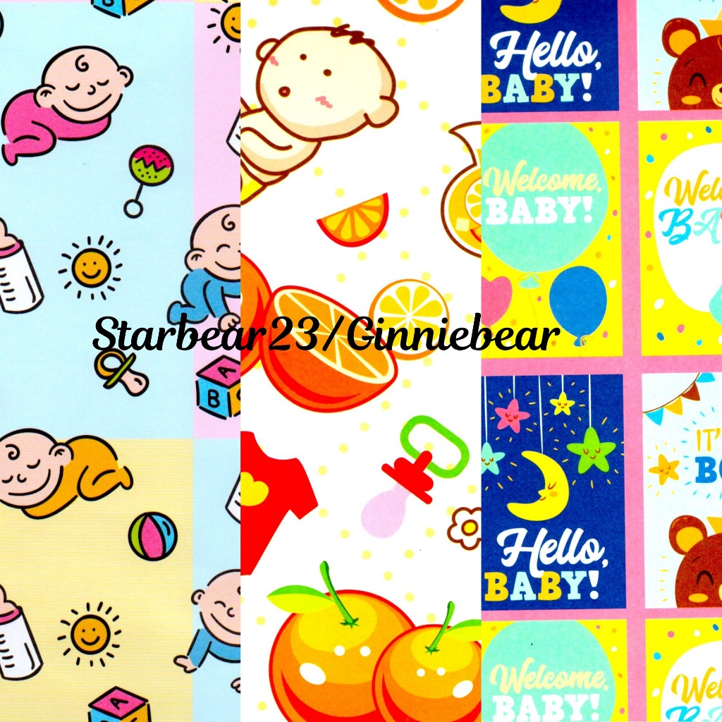 

kertas kado jumbo baby with orange