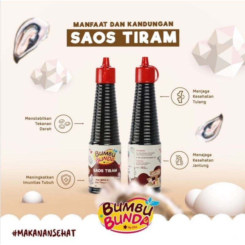 

RB BUMBU BUNDA BY ELIA Kecap Manis Organik Saos Tiram Minyak Wijen / Bumbu Masak Organik untuk Anak
