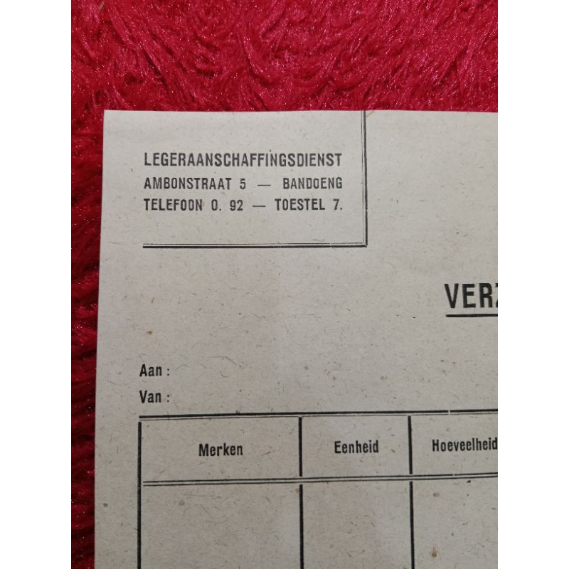 

Surat Dokumen Jadul Daftar Pengiriman Tahun 1956 UN USED