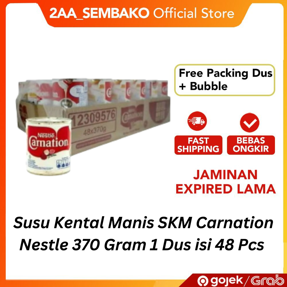 

Susu Kental Manis SKM Nestle Carnation Kaleng 1 Dus 48 Pcs