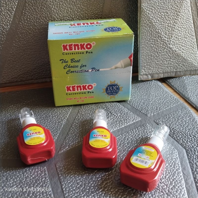 

SELUSIN (12 PCS) Stipo/Tipe-X Cair KENKO KE-108 Correction Pen (Shake Well Before Using)