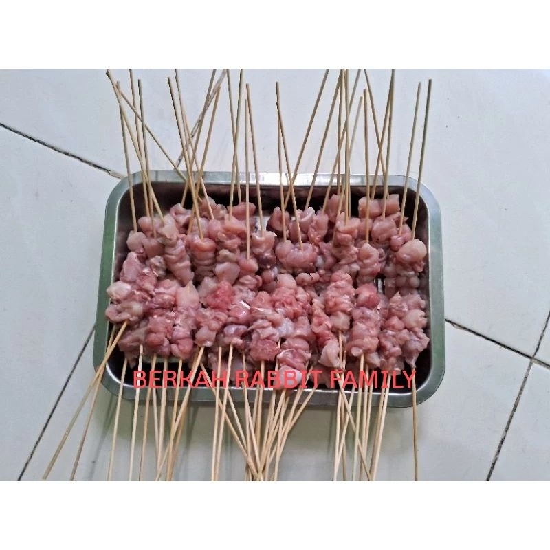

Sate kelinci Tanpa bumbu