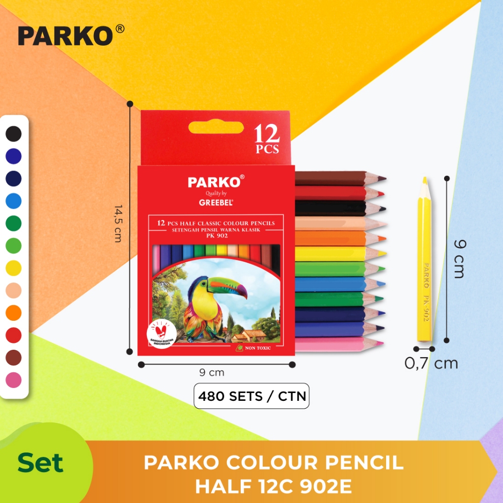 

Pensil Warna Parko 12 Pendek