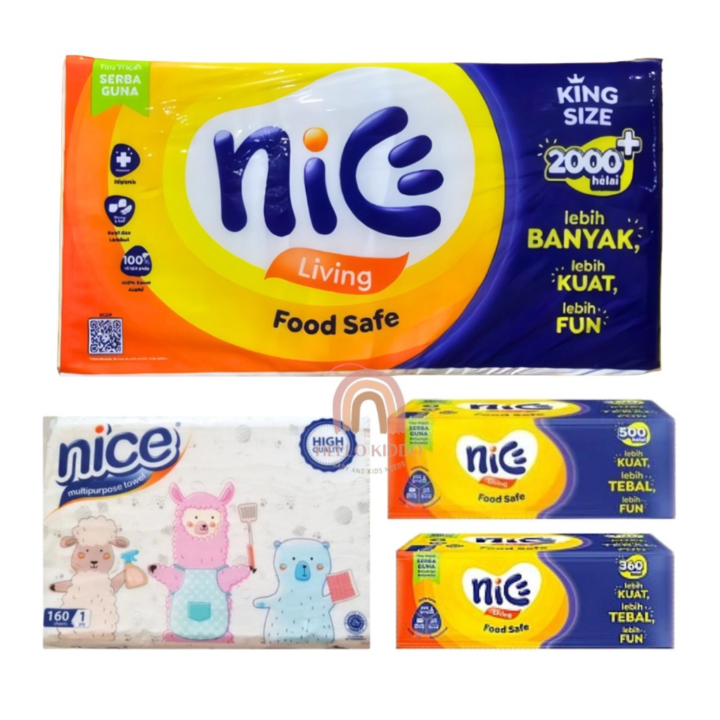 NICE FACIAL TISSUE 180SHEET 250SHEET 1000GRAM - 2 PLY / NICE TOWEL TISSUE 160S
