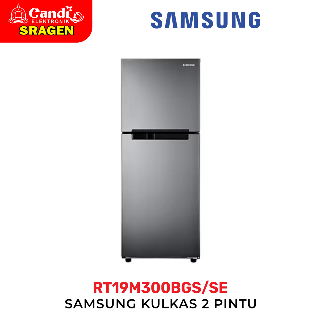 SAMSUNG Kulkas 2 Pintu 216 Liter Digital Inverter - RT19M300BGS/SE