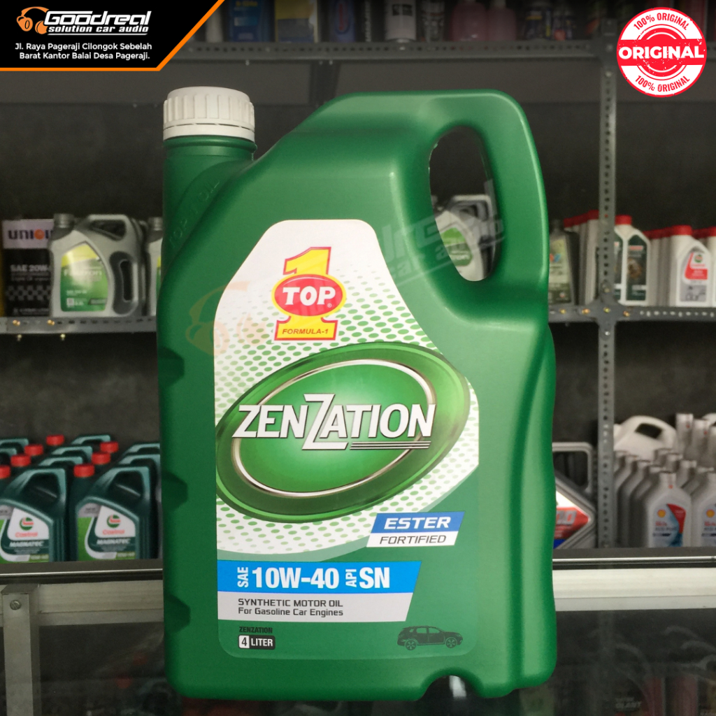 OLI TOP 1 ZENZATION 10W-40 4L UNTUK MOBIL
