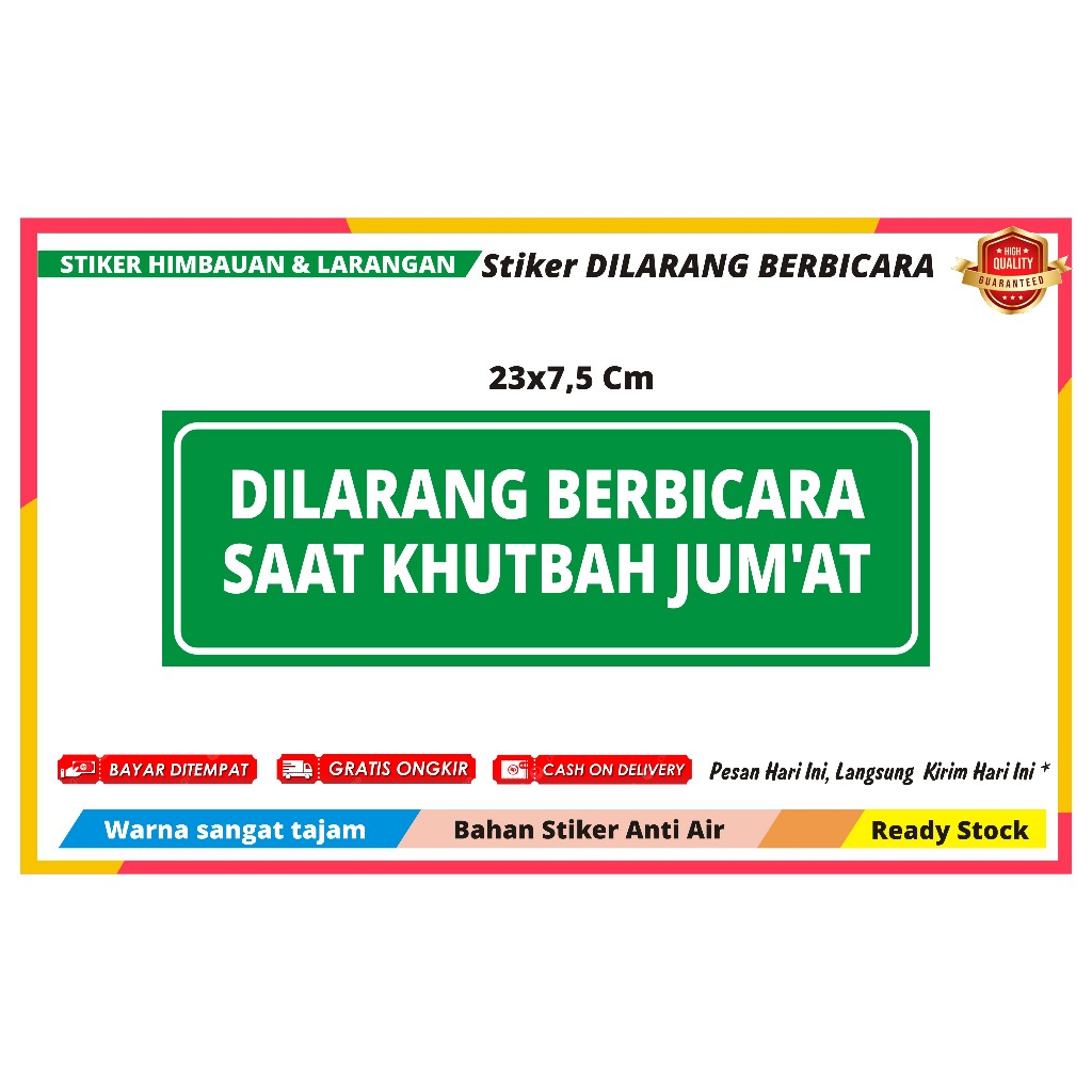 

STIKER DILARANG BERBICARA