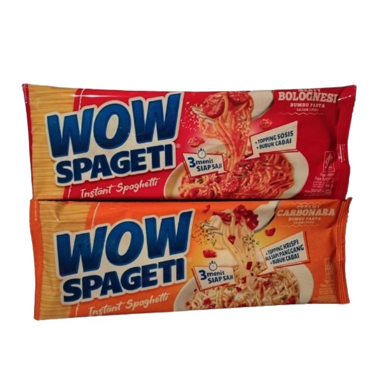 

WOW SPAGETI SPAGHETI INSTANT Carbonara dan Bolognese