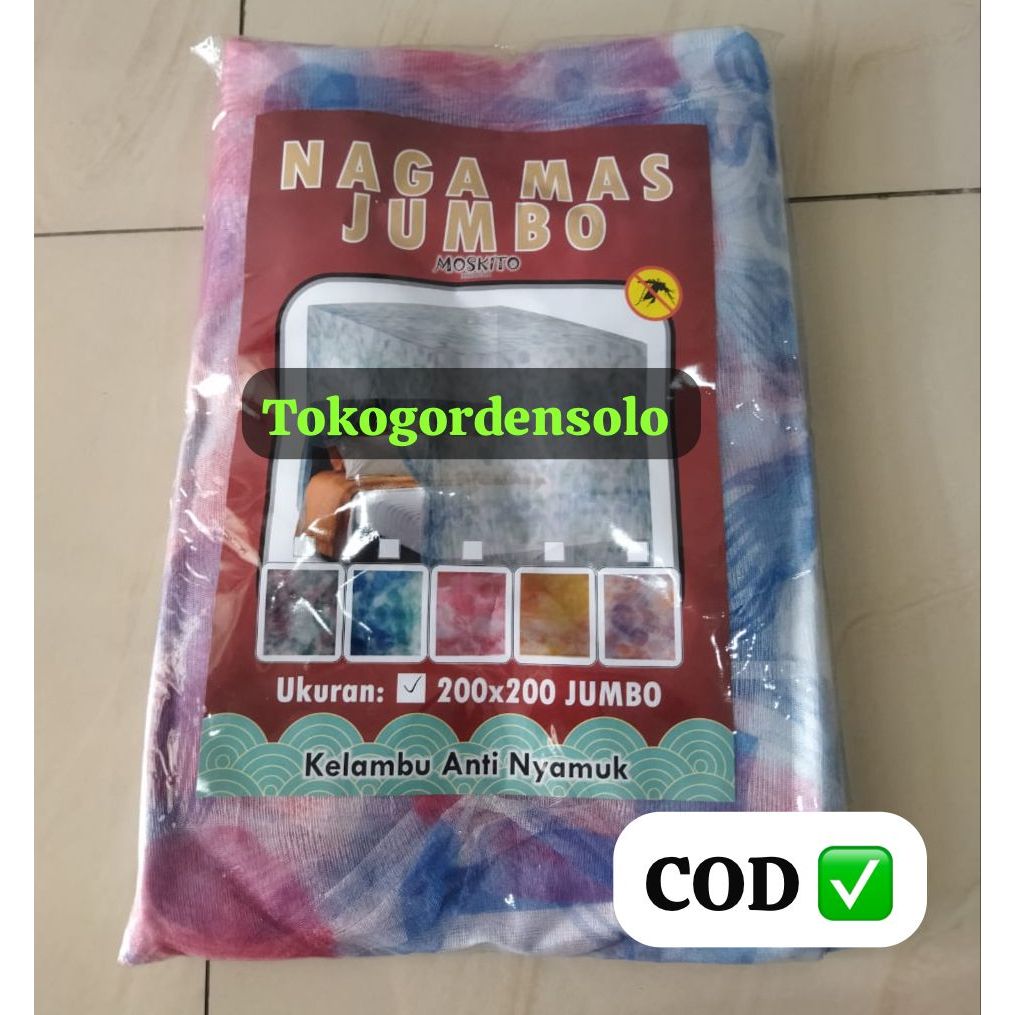 Kelambu jumbo kotak 180 x 200 kelambu nyamuk gantung kelambu warna warni