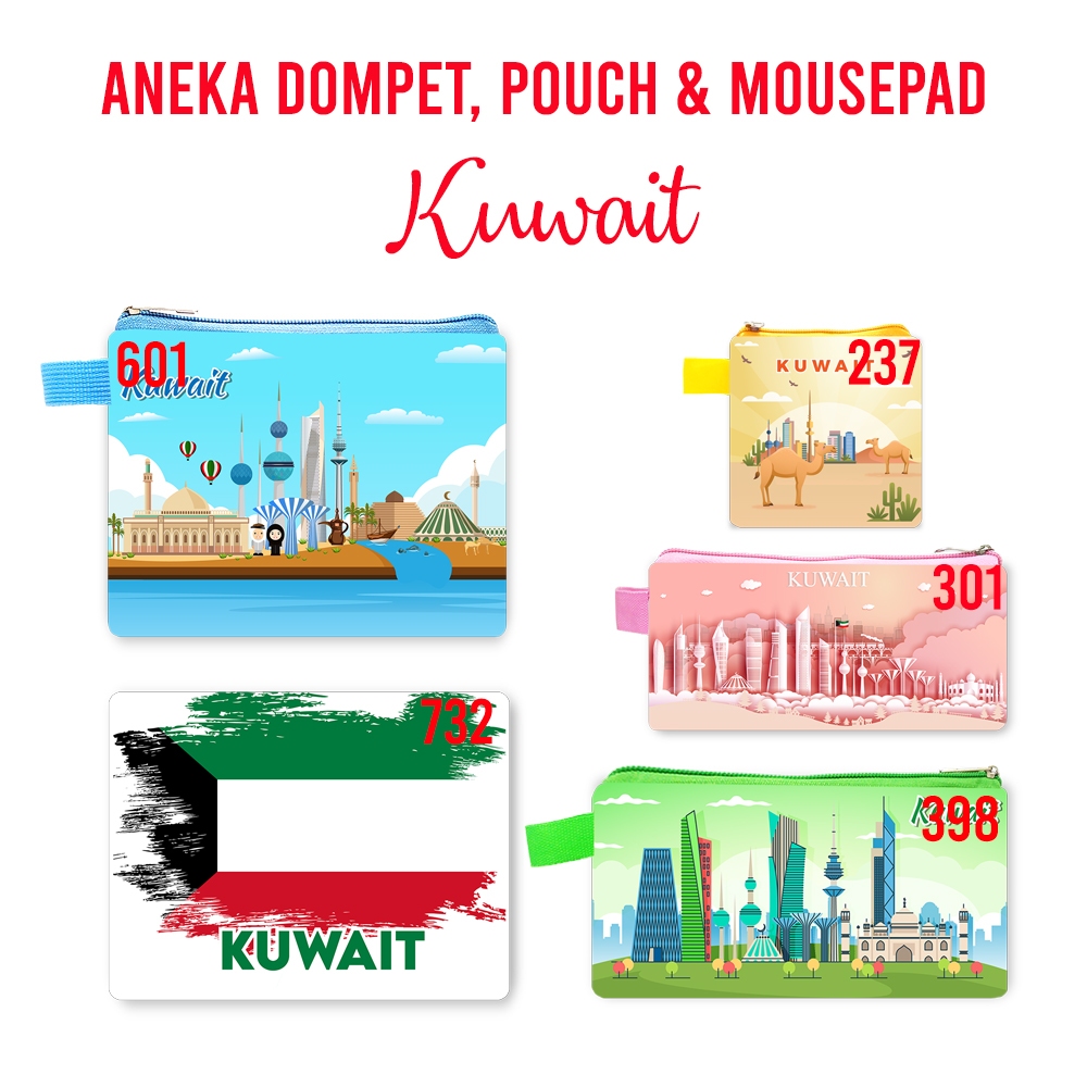 Kuwait Souvenir Dompet Pouch Mouse Pad Pin Magnet Gantungan Kunci Landmark Oleh Oleh Negara