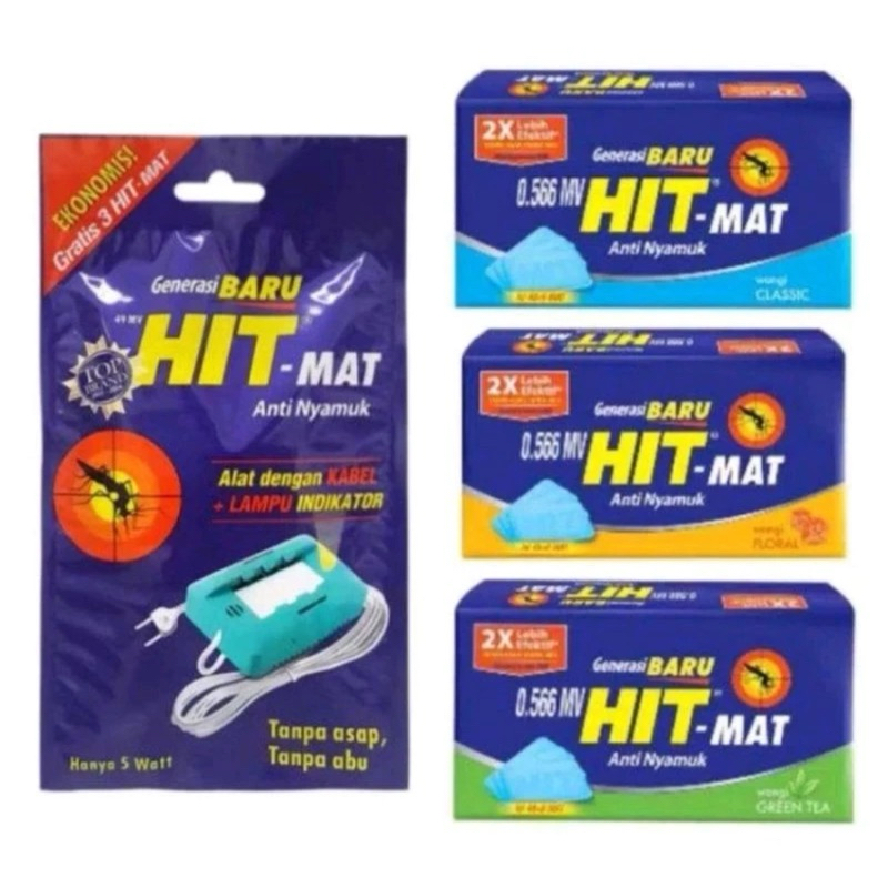 Hit Mat Alat & Refill Anti Nyamuk Listrik / Obat Nyamuk Elektrik