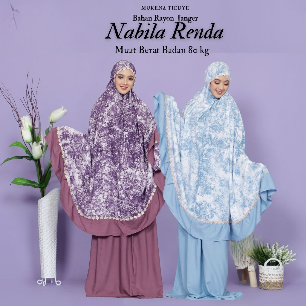 Mukena Bali Nabila Renda Untuk Dewasa Dan Remaja Bahan Rayon Premium Murah dan Terbaru