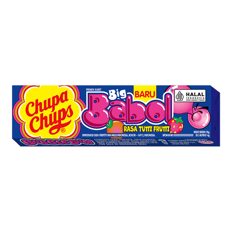 

CHUPA CHUPS BB TUTTI FRUITI STICK 20GR