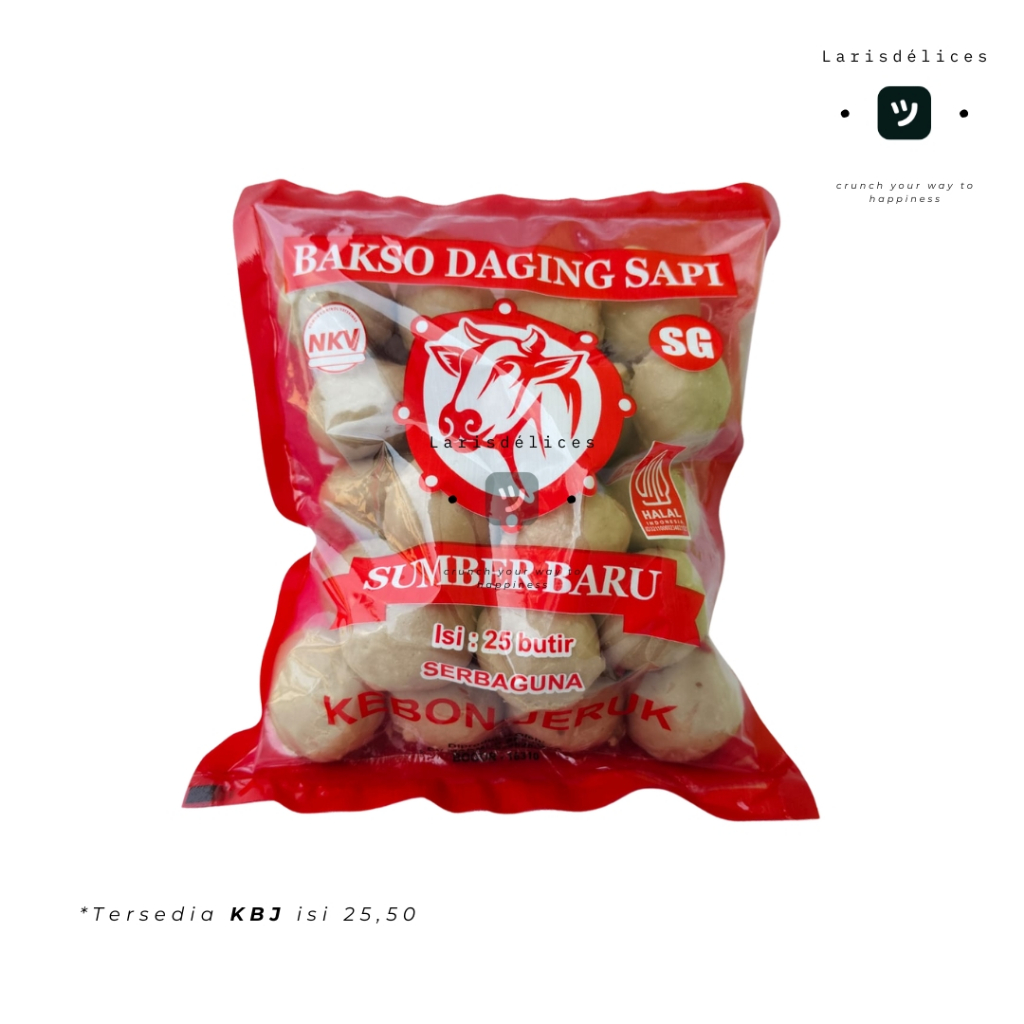 

Sumber Baru Bakso Polos Premium Kebon Jeruk - Isi 25 & 50 Pcs, Halal & Lezat