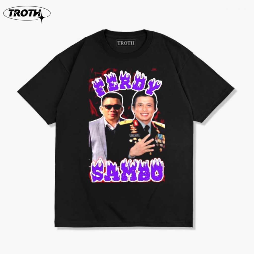 Troth tshirt ferdy sambo kaos pria wanita