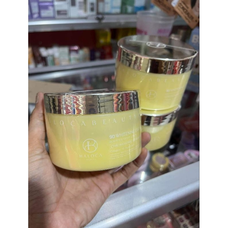 HALOCA BEAUTY HB CHROMOSOME 9D Whitening Essence Booster Night (Gold)