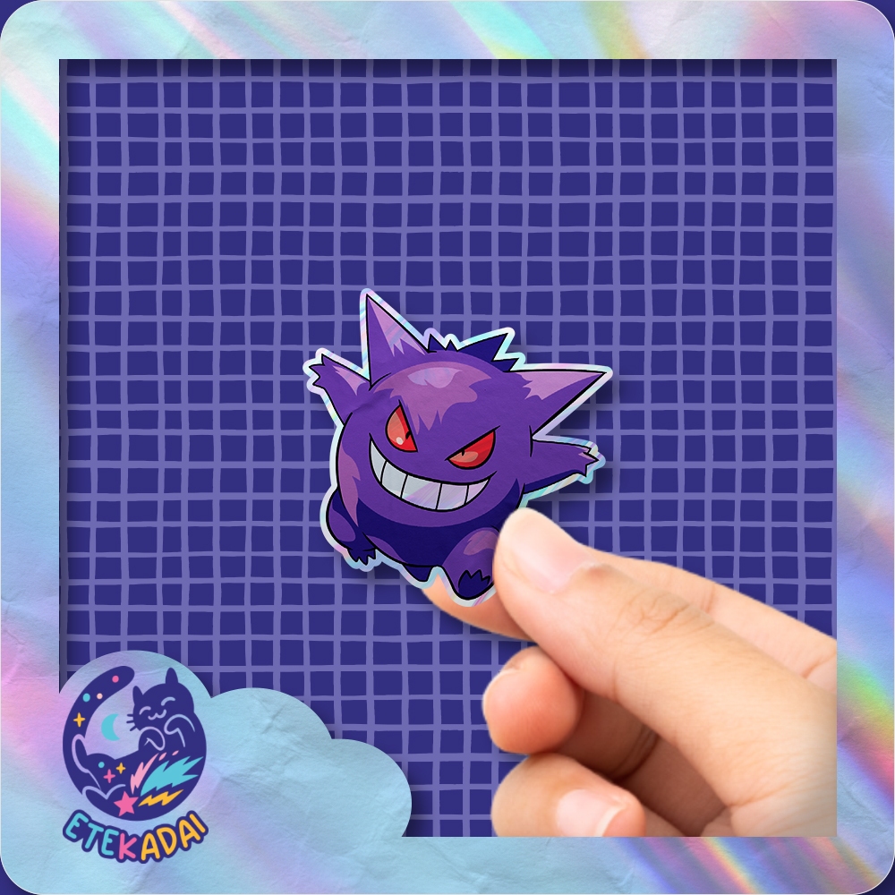 

Stiker Hologram Anime Pokemon Gengar 1
