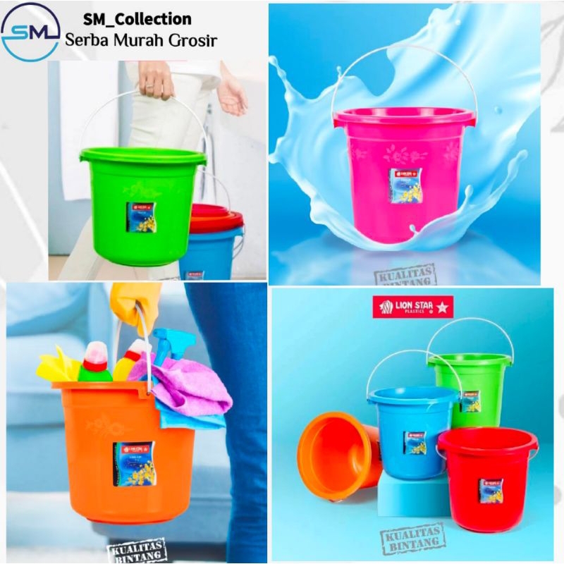 Ember/tong air/tong besar/wadah air/timba air/Timba Lion Star