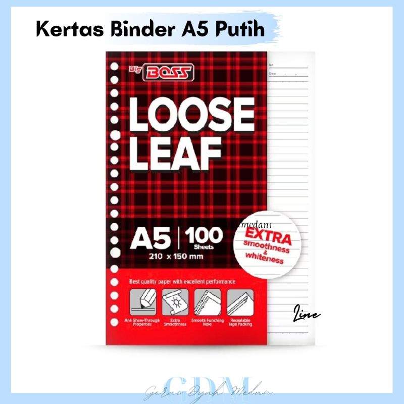 

Kertas Binder A5 Line Putih