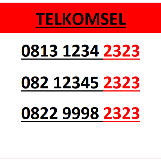 nomor cantik telkomsel simpati seri abab 2323 murah lengkap wn84 3500