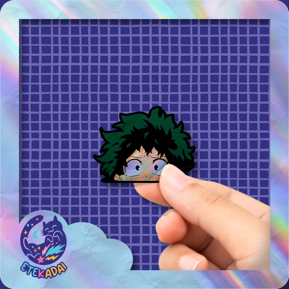 

Stiker Hologram Anime My Hero Academia Izoku Midoriya