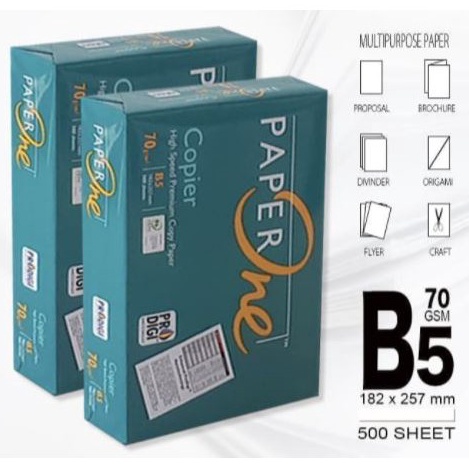 

9DJZF825 GrabGojek PAPERONE UKURAN B5 7 gr Termurah Kertas Fotocopy Print Rim