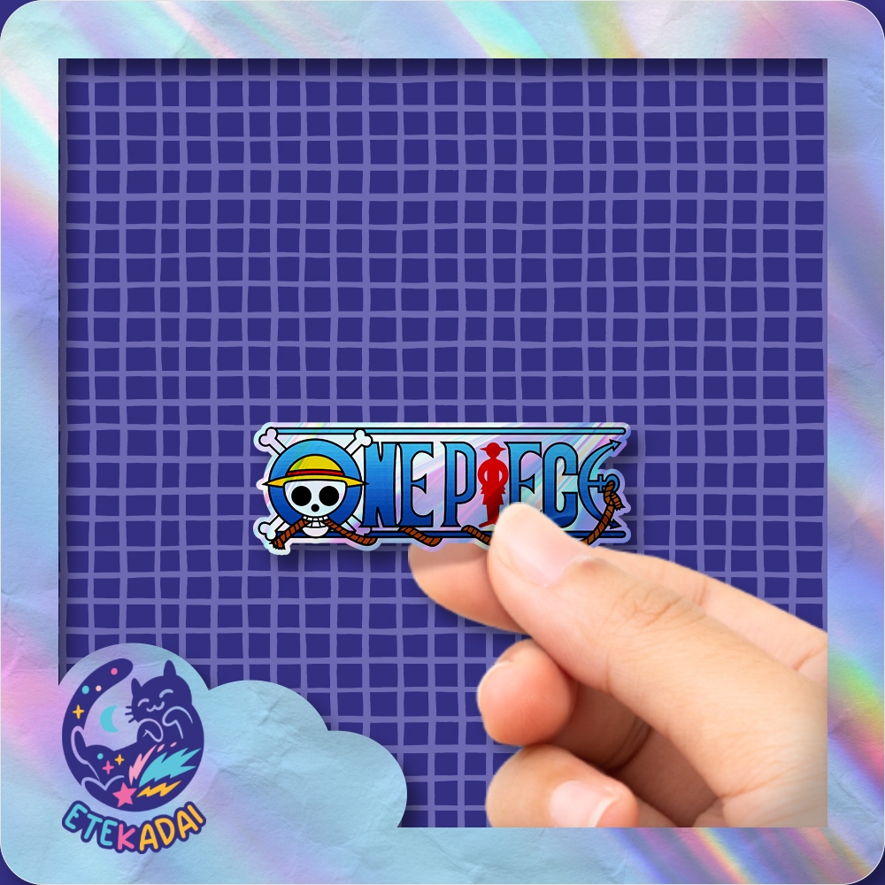 

Stiker Hologram Anime One Piece Logo Warna