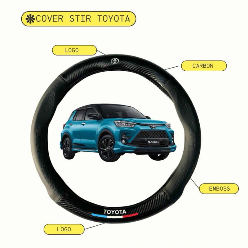 Sarung stir cover setir Toyota Raize