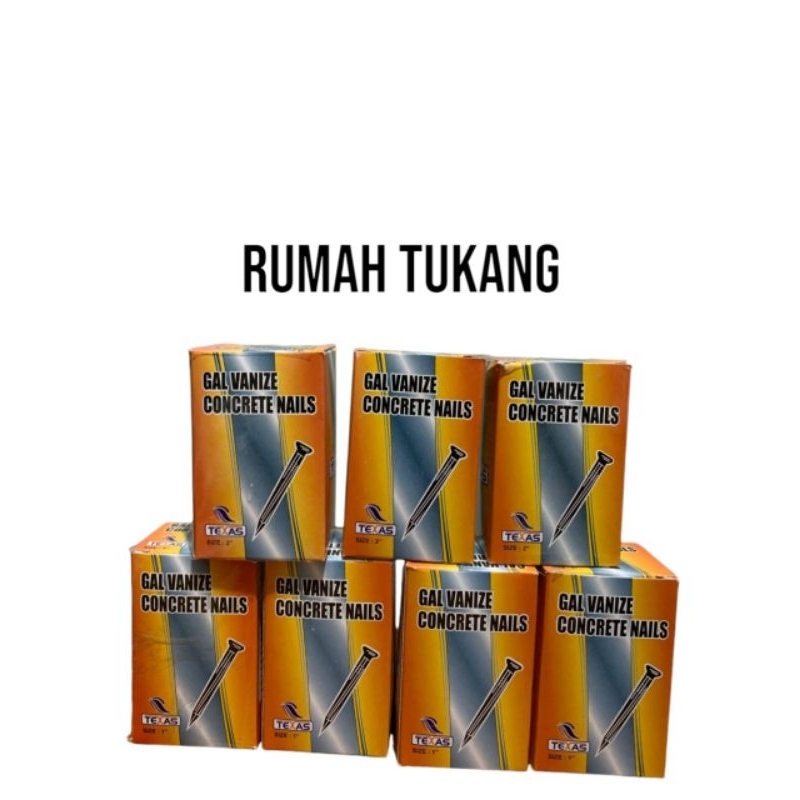 Paku Cor Putih Baja Beton GRT NETZ TEXAS VPR 1kotak 1dus 1box 1pack 1" , 1 1/4" , 1 1/2" , 2" , 2 1/