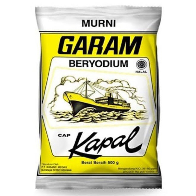 

Cap Kapal Garam Murni Beryodium 250 Gr & 500 Gr