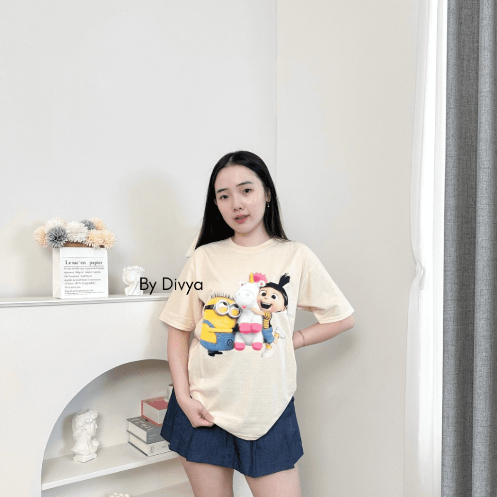 BYDIVYA Kaos Oversize Wanita - Agnes Minion