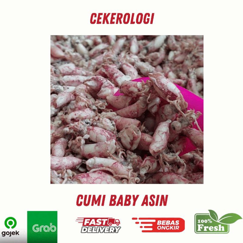 

Cumi Baby Asin 100gr / Cumi Baby Asin / Cumi Baby Asin Fresh Berkualitas / Cumi Baby / Cumi Asin / JABODETABEK / Seafood