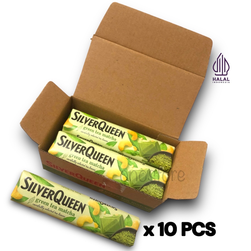 

1 Box Cokelat Silverqueen Greentea 25 gram
