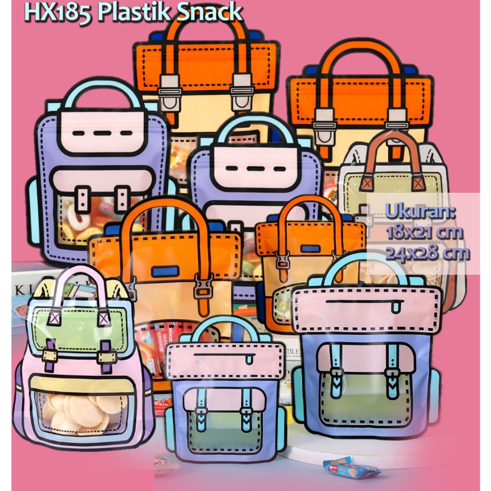 

Cekout sekarang HX185 1 pcs Plastik Snack Hadiah Ziplock Birthday Packaging Goodie Bag