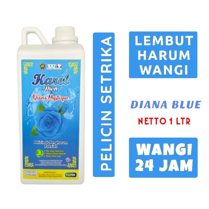 Pelicin setrika laundry tahan lama/pelicin setrika/Pewangi pakaian/Diana Blue