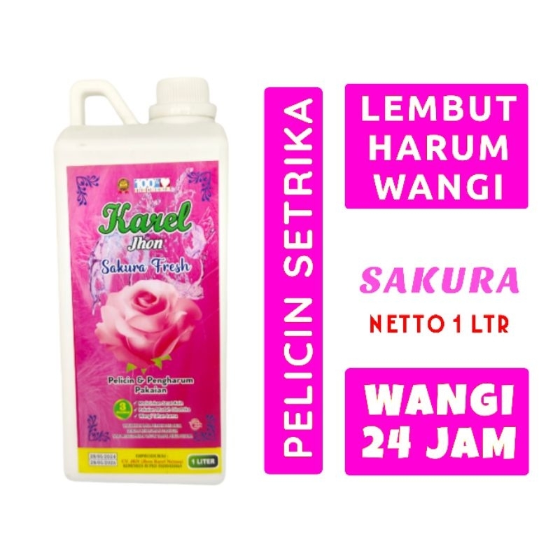 Pewangi pakaian/pelicin setrika laundry tahan lama/Sakura
