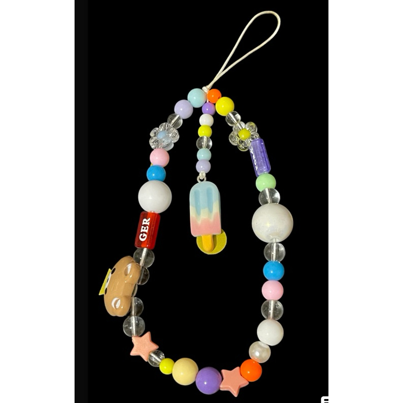 Gantungan Tali pendek handphone Manik-Manik Gantungan HP lucu / Lanyard for phone / Bracelet lanyard