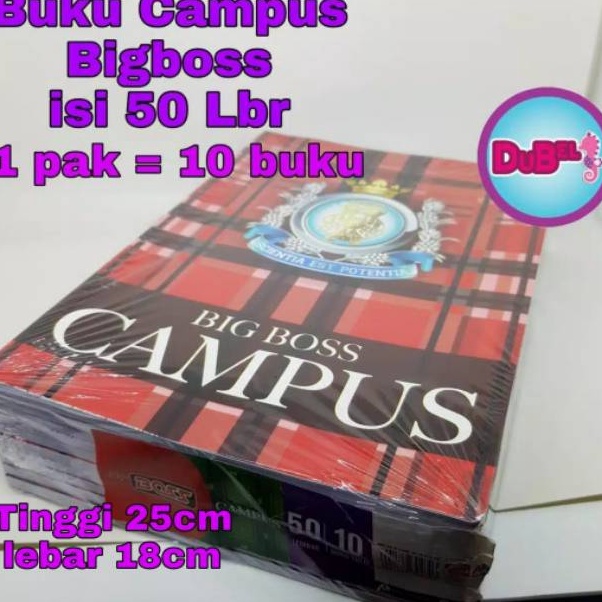 

Buku Tulis Campus 5 lembar Campus Bigboss 5 lbr 1 pak 1 Buku G7LGH5797
