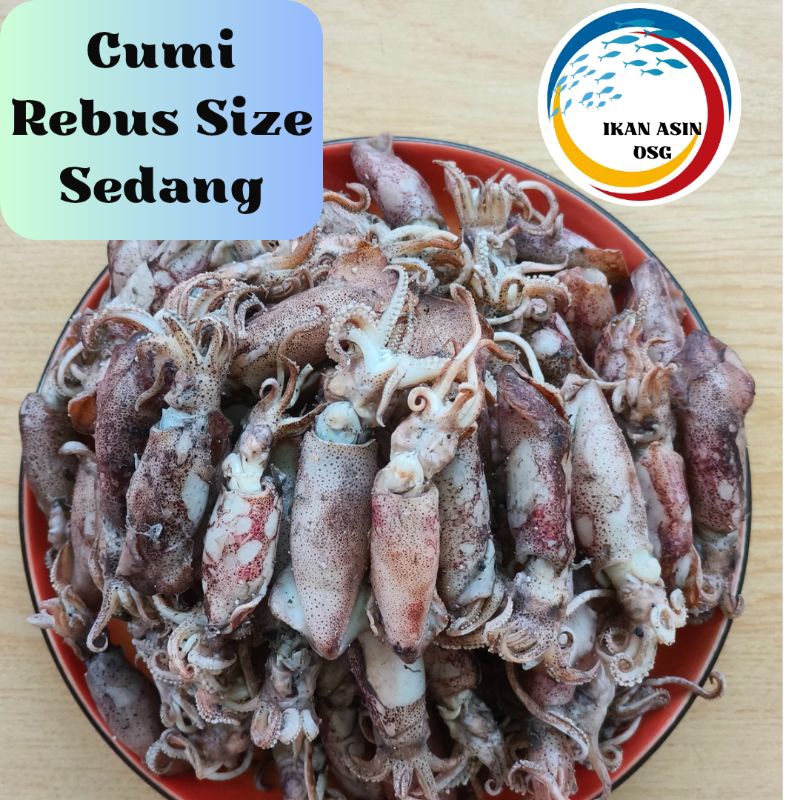 

ikan asin cumi rebus 250 / sotong rebus size sedang 250gram